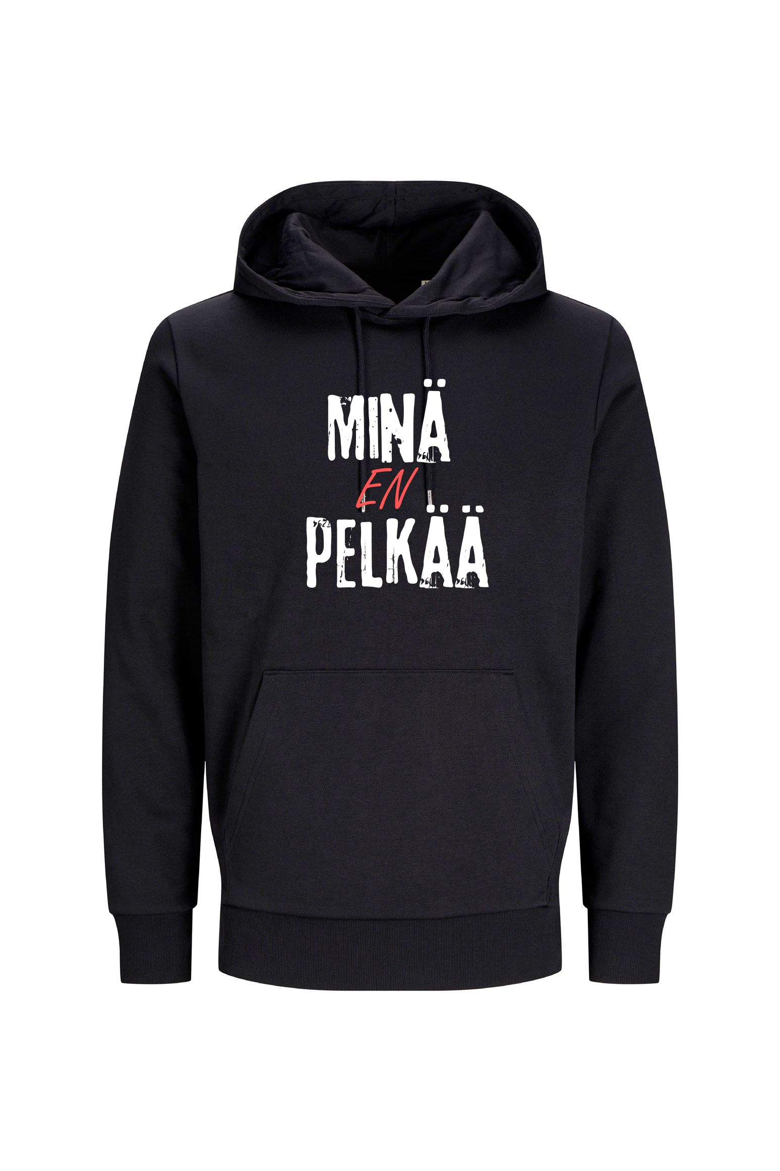 Minä en pelkää -huppari musta